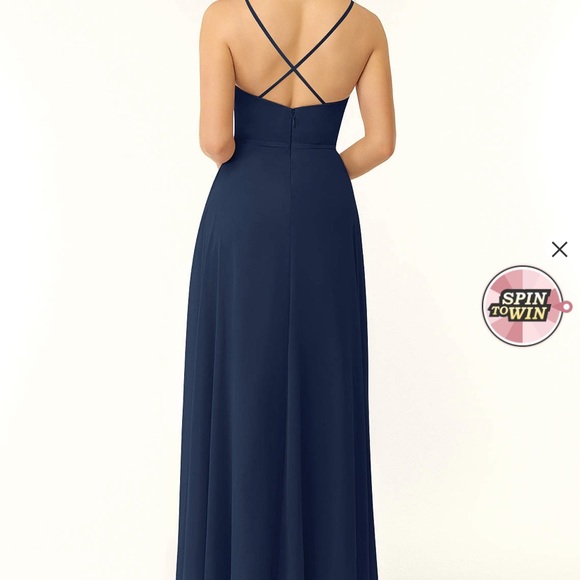 Azazie Navy Blue Naeem Bridesmaid Dress - Picture 7 of 7